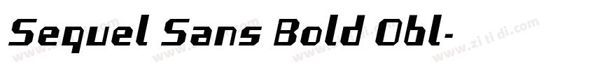 Sequel Sans Bold Obl字体转换